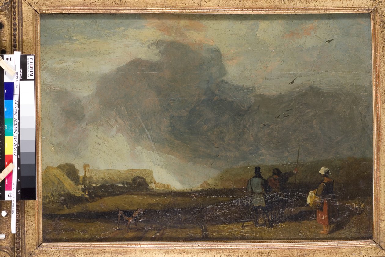 Krajobraz w Normandii (olej na płótnie) autorstwa John Sell Cotman