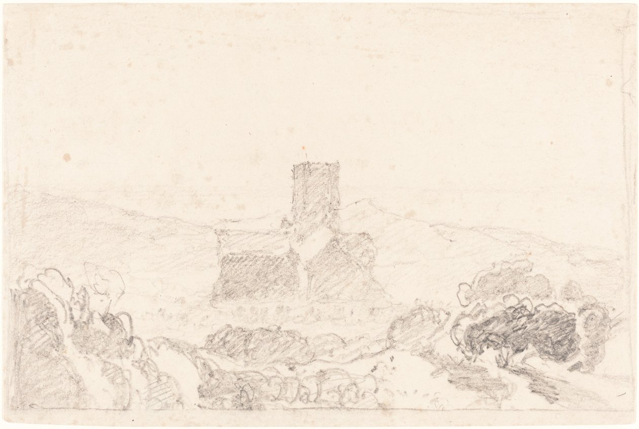 Krajobraz z Kościołem autorstwa John Sell Cotman