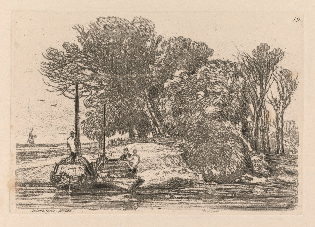 Księga studiów: Tablica 19, Postwick Grove, Norfolk autorstwa John Sell Cotman