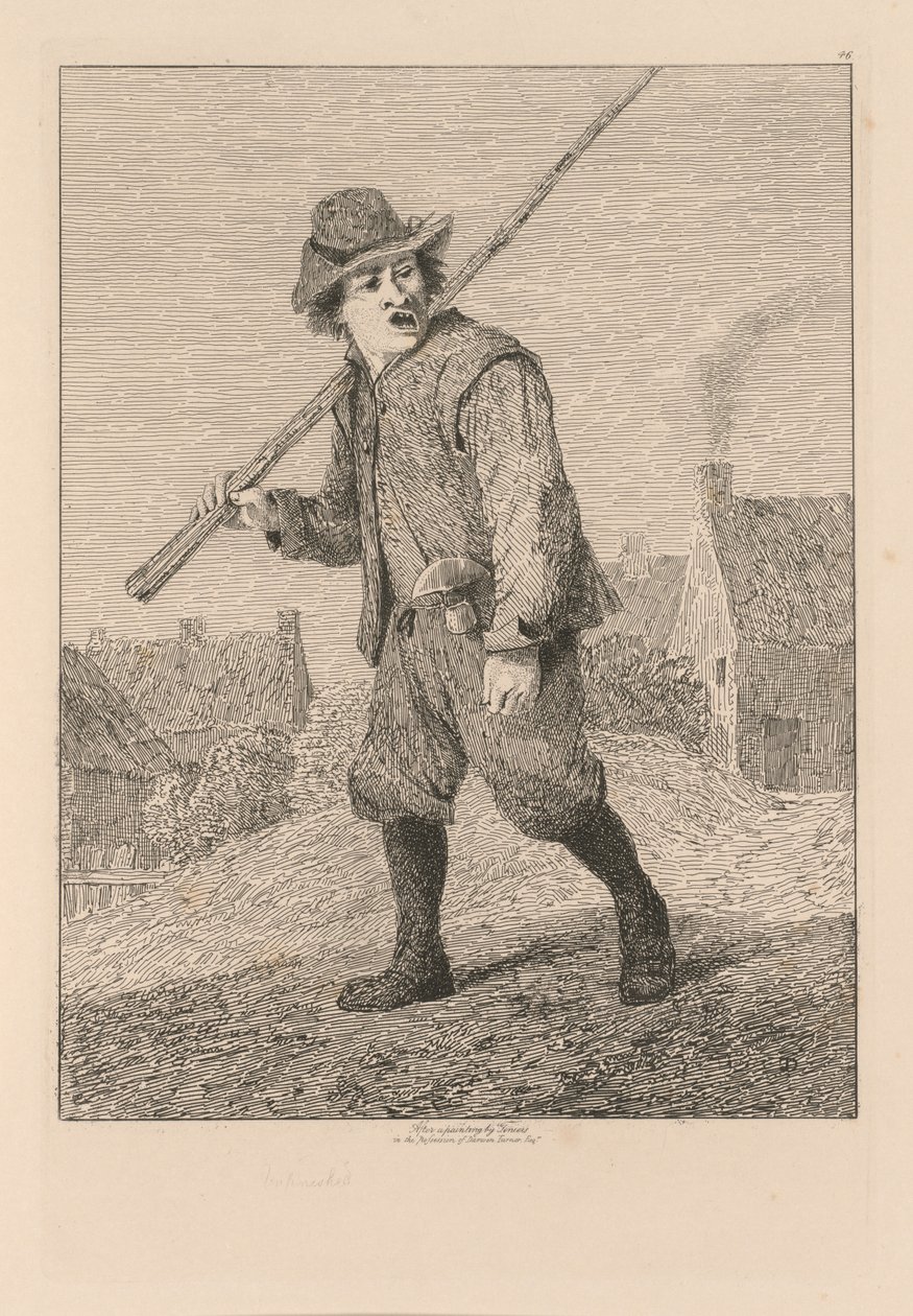 Liber Studiorum: Tablica 46, Szkic według Teniers autorstwa John Sell Cotman