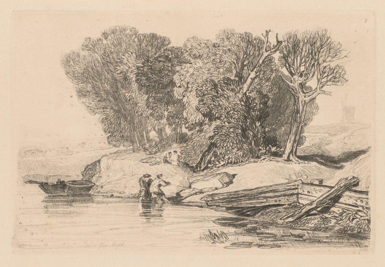Księga studiów: Tablica 7, Postwick Grove, Norfolk autorstwa John Sell Cotman