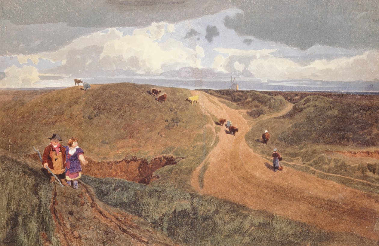 Mousehold Heath, Norwich, ok. 1810 (ołówek, wc na papierze) autorstwa John Sell Cotman