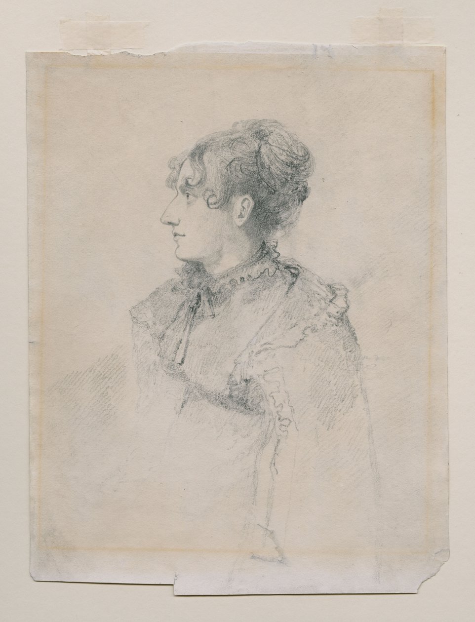 Portret pani Parr(?), siostry pani John Sell Cotman, zwany „Portret pani JS Cotman”, c.1815 (grafit i kreda na papierze) autorstwa John Sell Cotman