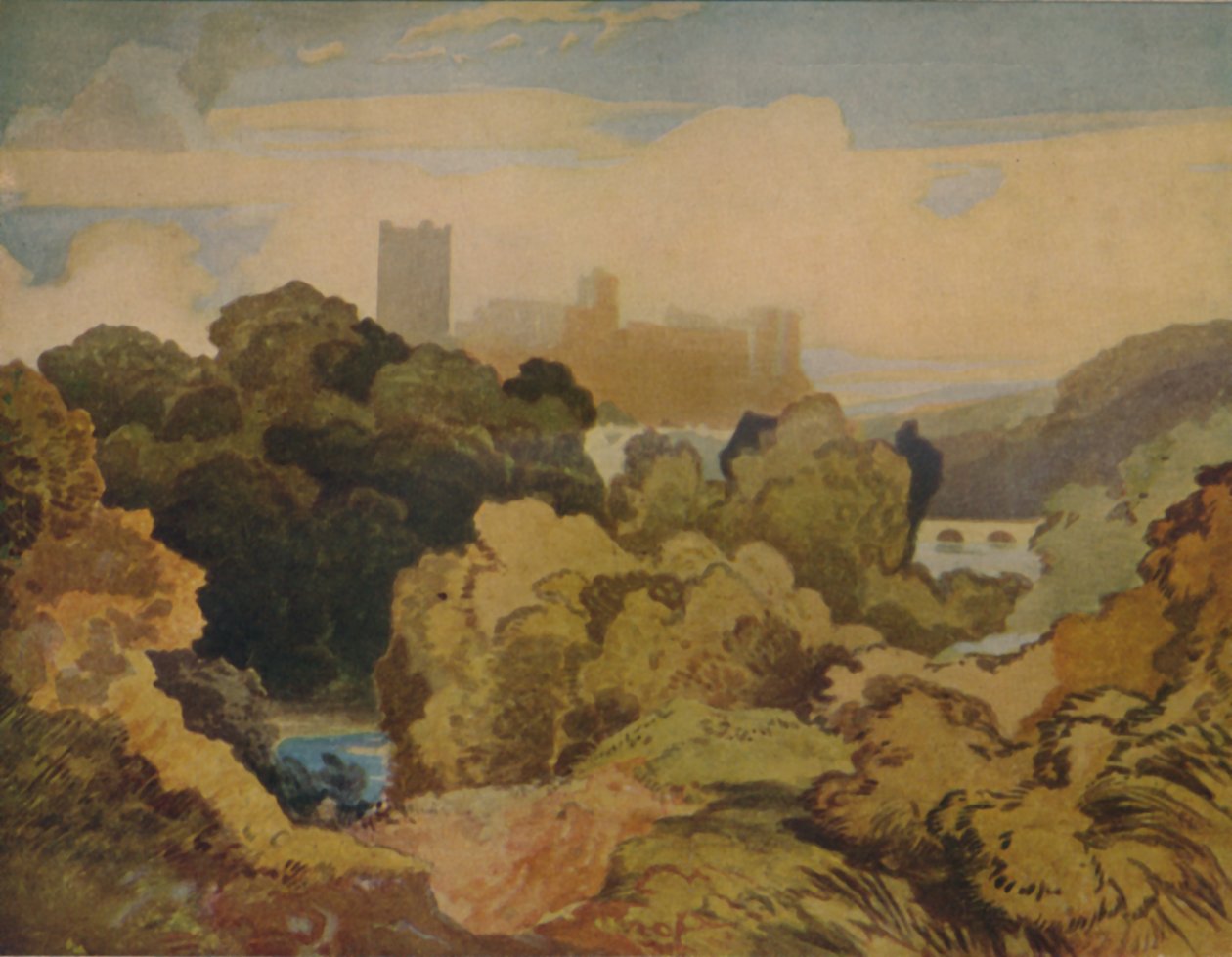 Richmond, Yorkshire, 1923 autorstwa John Sell Cotman