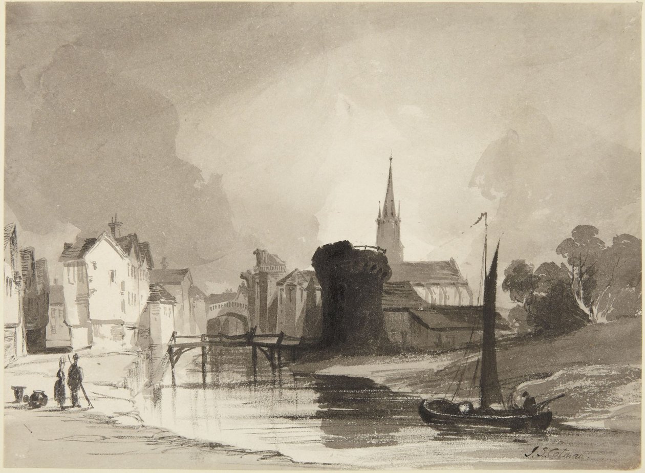 Scena nad rzeką autorstwa John Sell Cotman