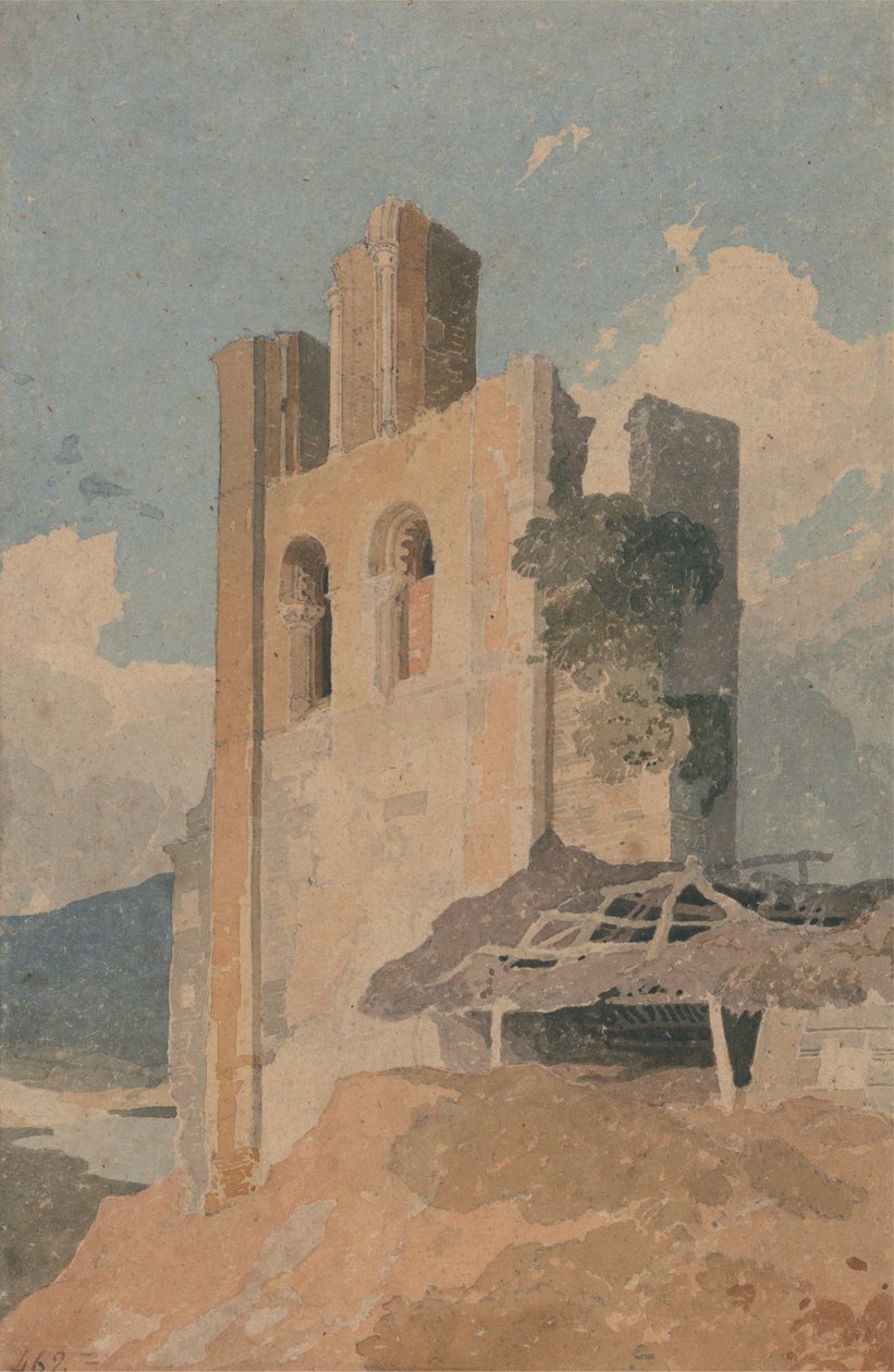 Замок шерифа Хаттона, Йоркшир, польша autorstwa John Sell Cotman