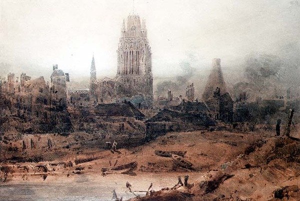 St Mary Redcliffe, Bristol autorstwa John Sell Cotman