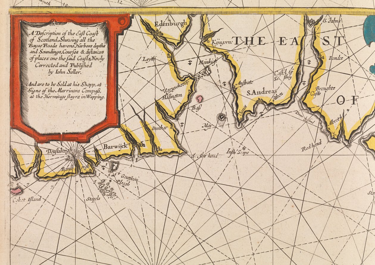 Pierwsza książka angielskiego pilota: opis nawigacji północnej, ok. 1671 r. (papier) autorstwa John Seller