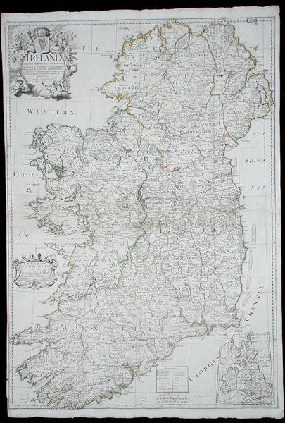 Mapa Irlandii autorstwa John Senex