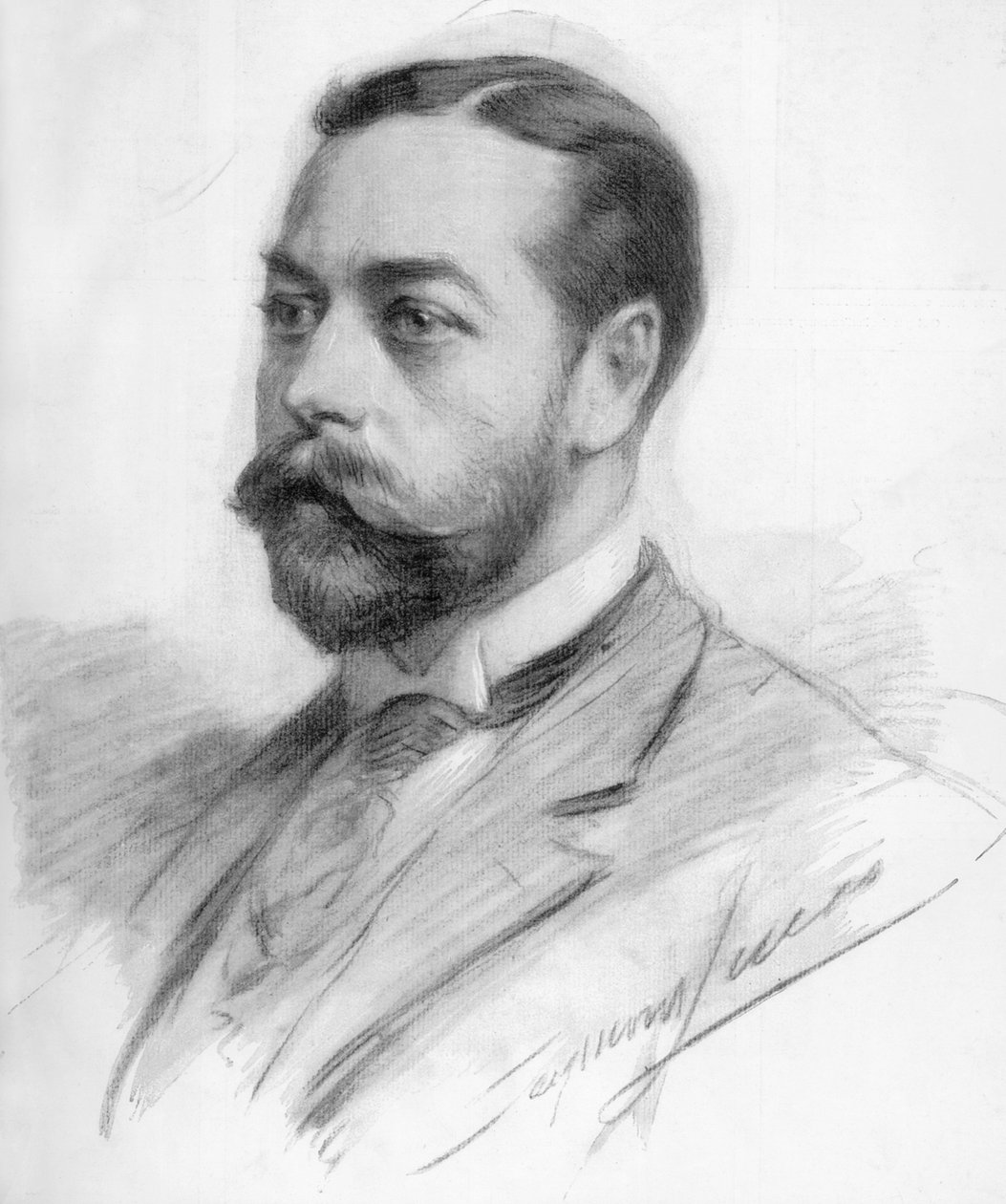 George Frederick Ernest Albert Król Jerzy V, 1910. autorstwa John Seymour Lucas