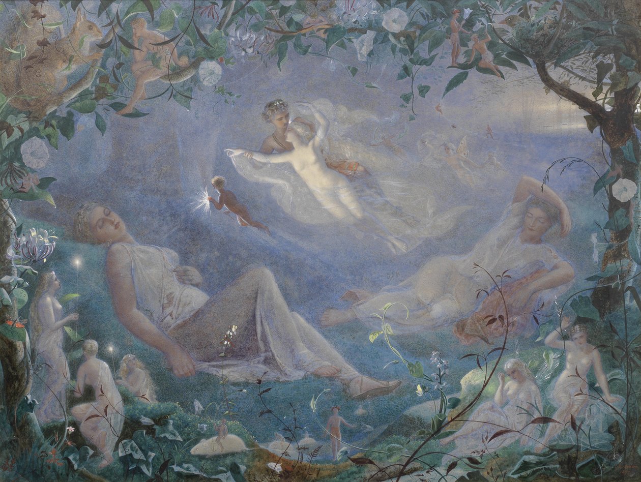 Scena ze Snu nocy letniej, 1873. autorstwa John Simmons