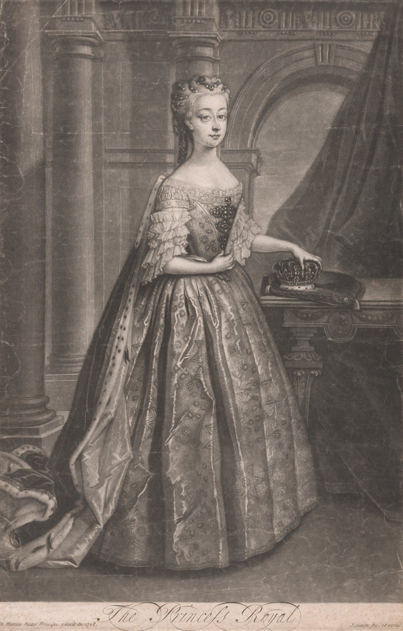 The Princess Royal (Princesa Ann, filha mais velha de George II)polonês autorstwa John Simon