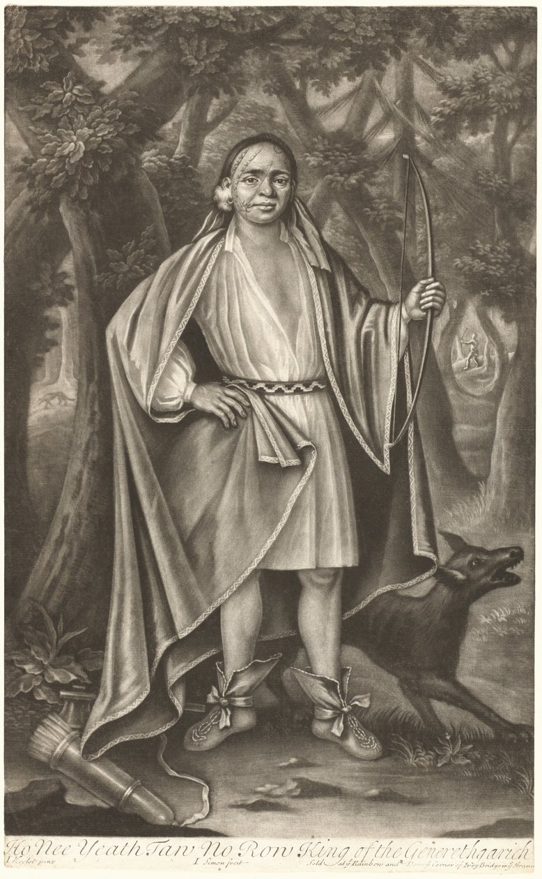 Ho Nee Yeath Taw No Row, król Genethgarick autorstwa John Simon after John Verelst