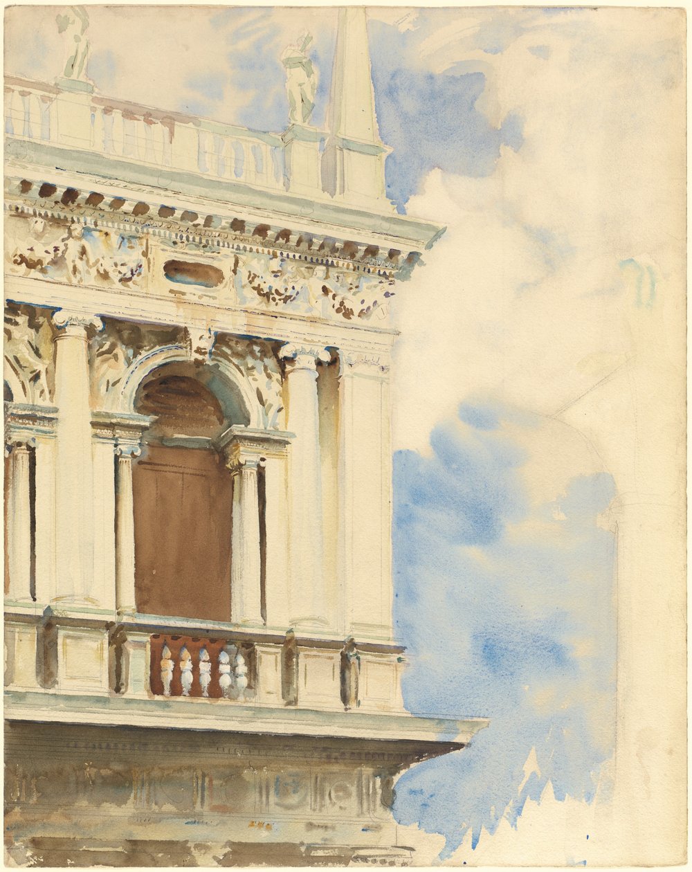 Zakątek Biblioteki w Wenecji autorstwa John Singer Sargent