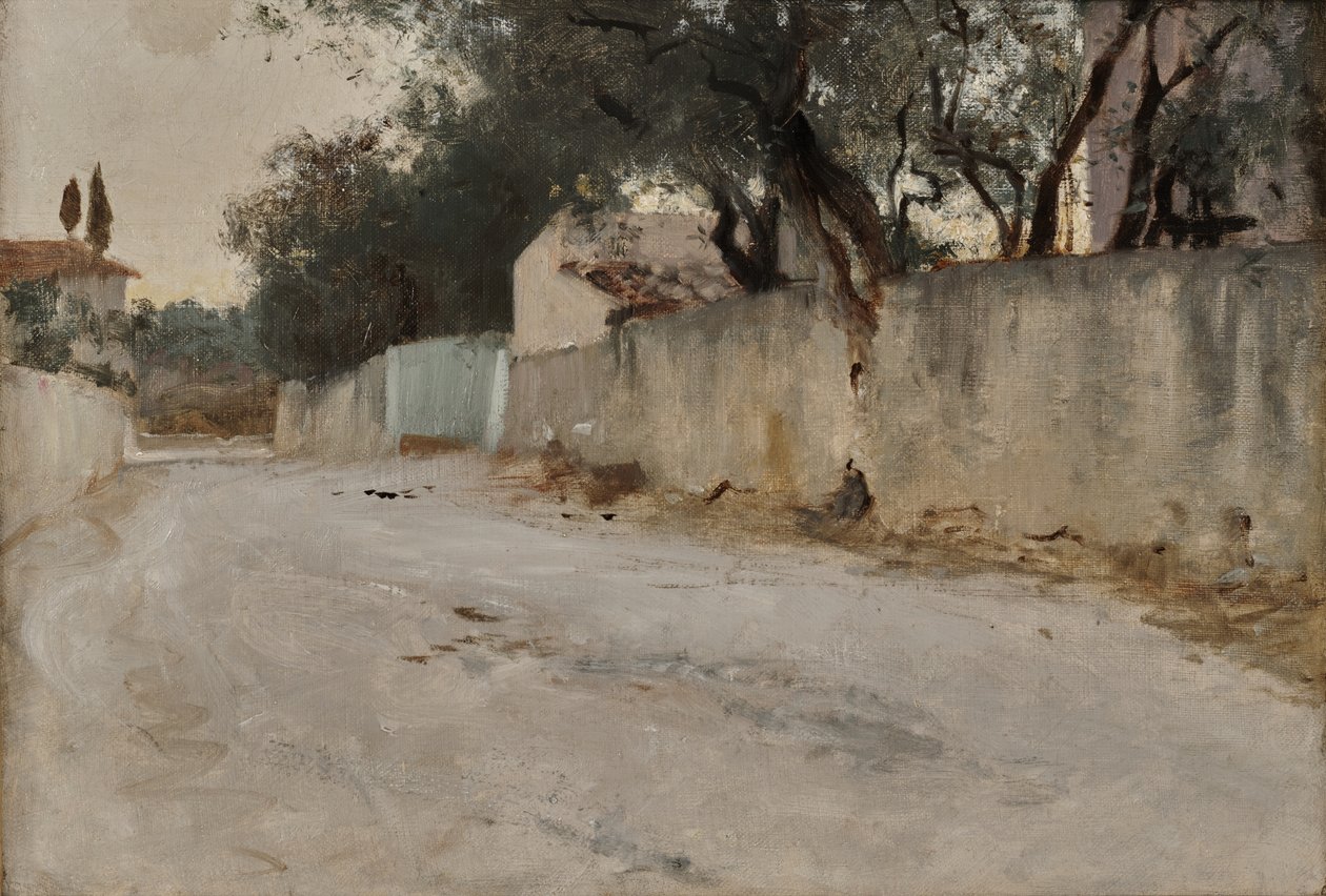 Droga na południu, ok. 1878-84 (olej na płótnie) autorstwa John Singer Sargent