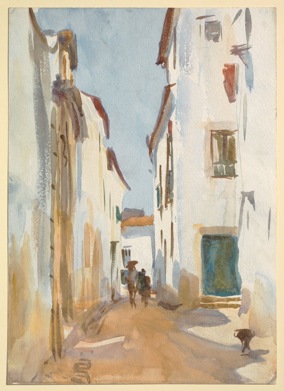 Scena uliczna, Hiszpania autorstwa John Singer Sargent