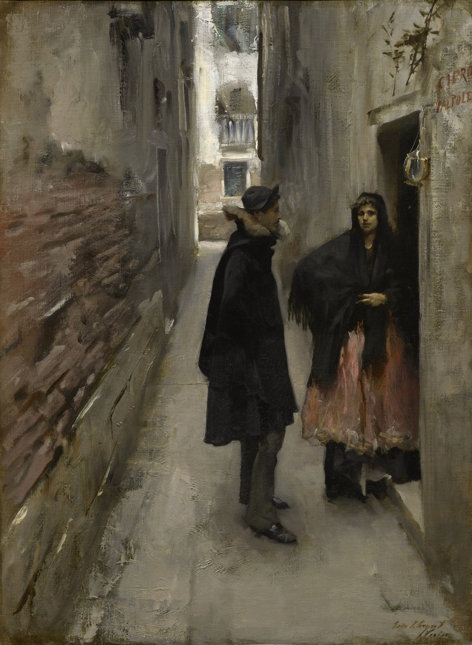 Ulica w Wenecji, ok. 1880-82 autorstwa John Singer Sargent