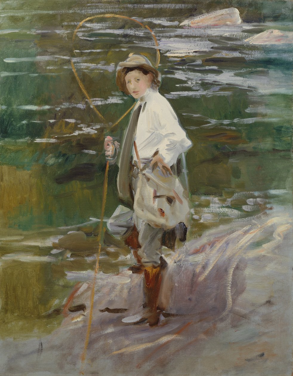 Młody rybak łososia, 1901 autorstwa John Singer Sargent