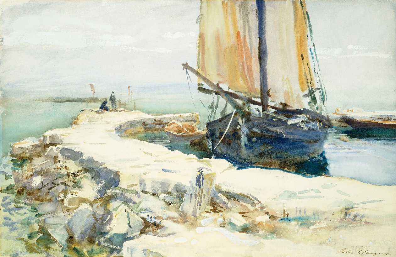 Nad jeziorem Garda autorstwa John Singer Sargent