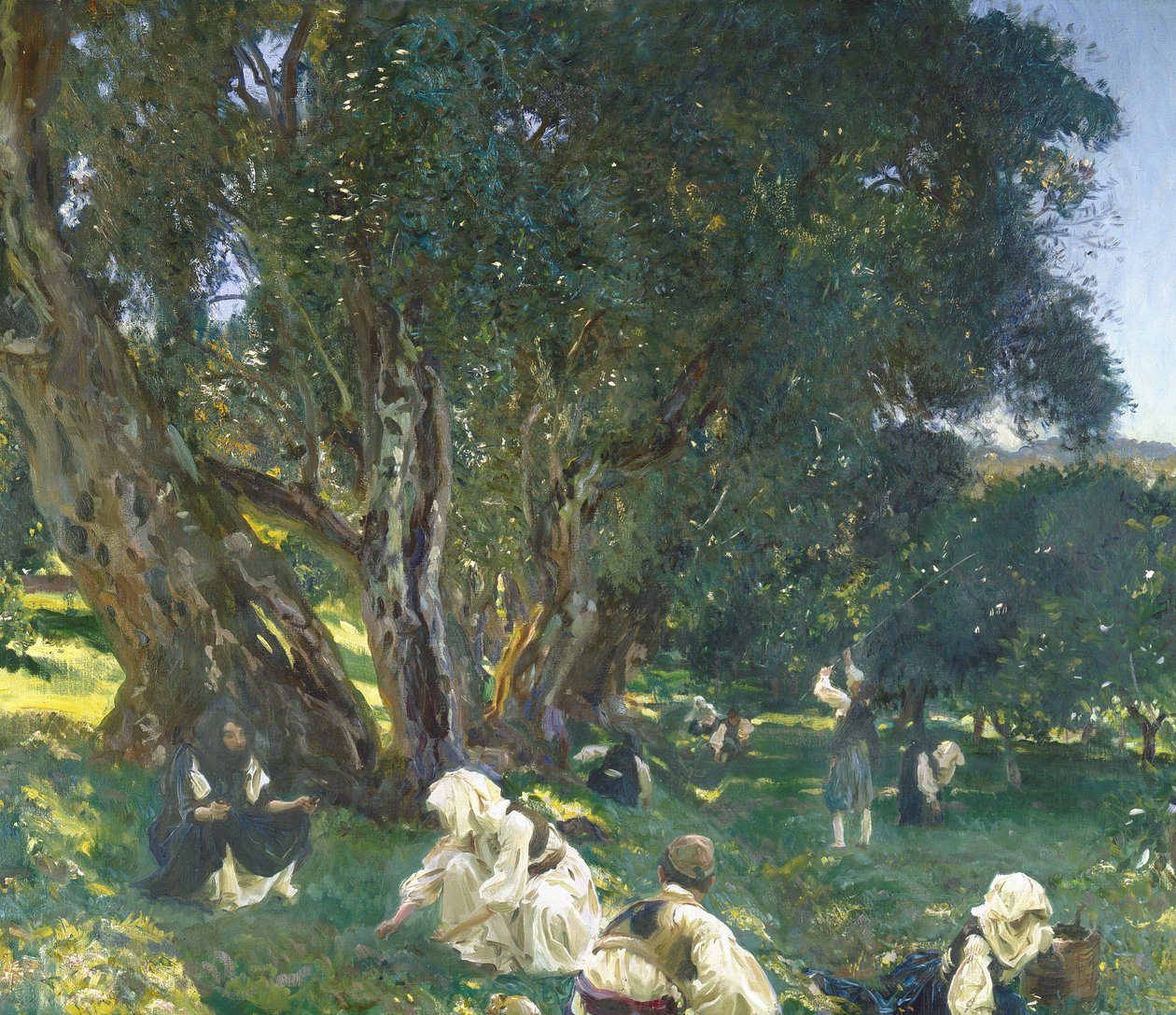 Albańscy zbieracze oliwek autorstwa John Singer Sargent