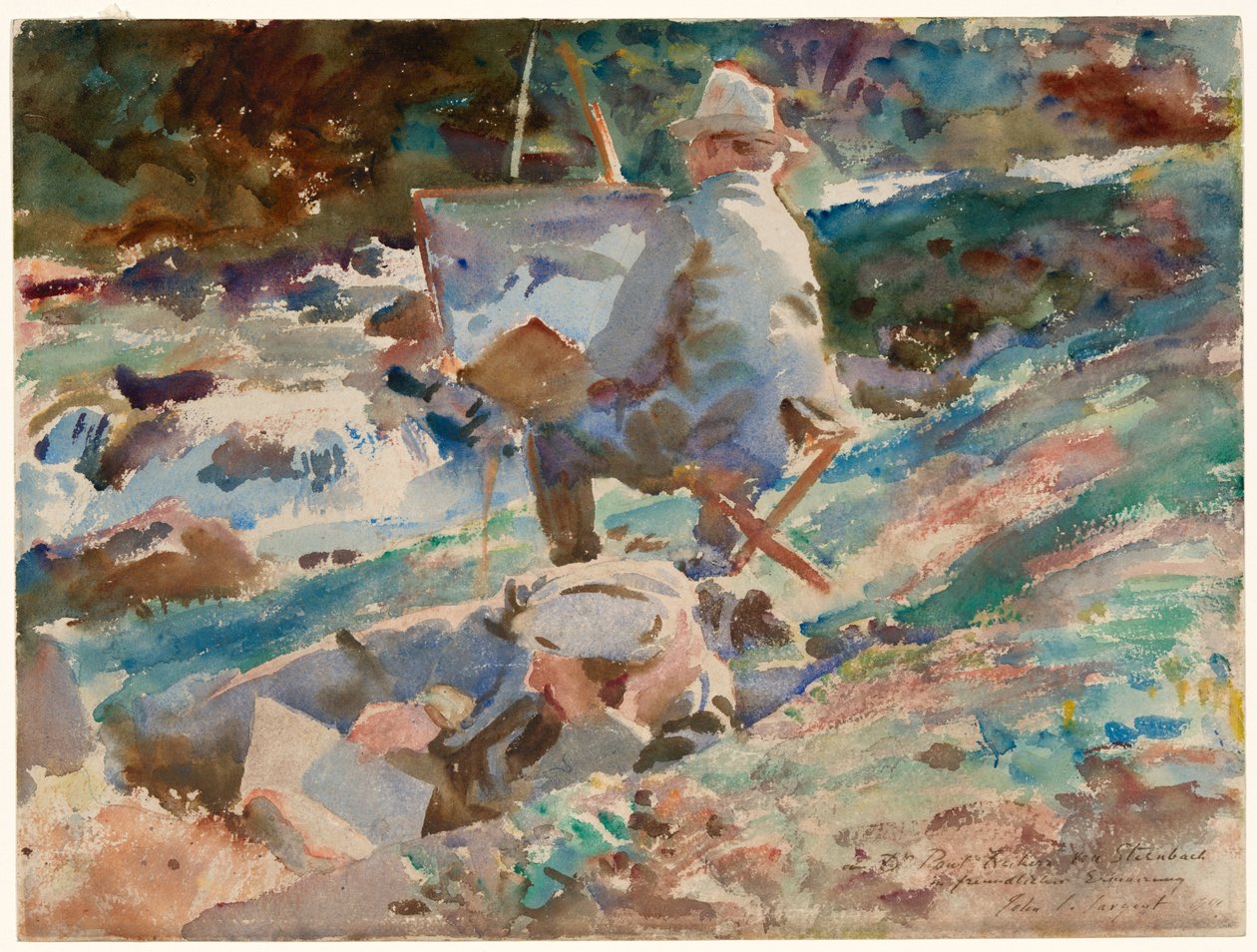 Artysta przy sztalugach autorstwa John Singer Sargent