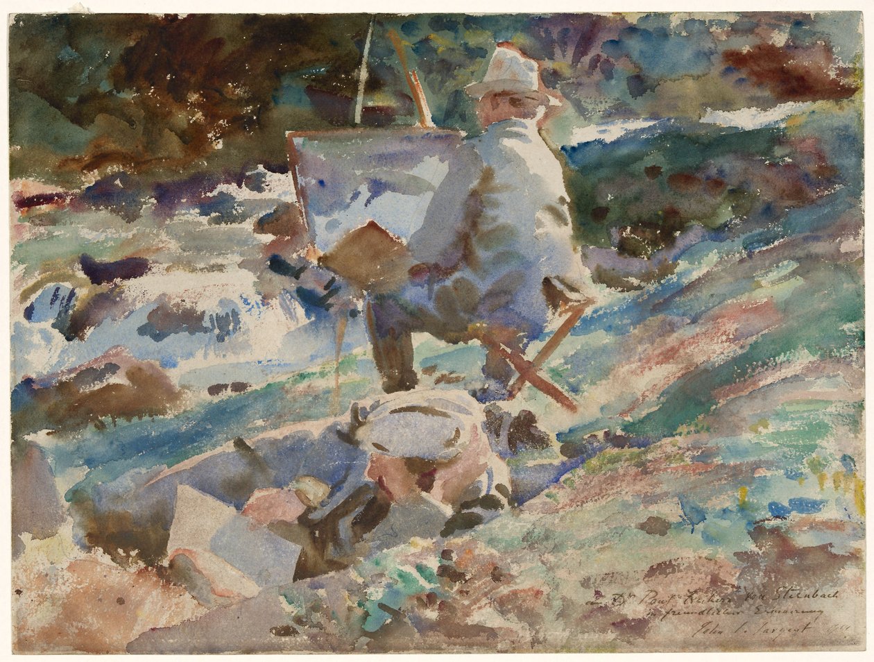 Artysta przy sztalugach autorstwa John Singer Sargent