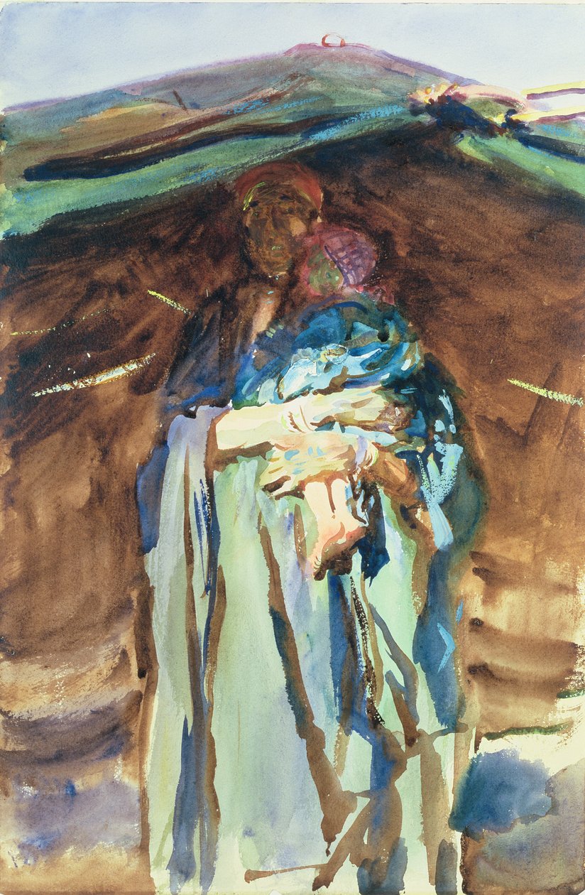 Matka Beduinka (wc na papierze) autorstwa John Singer Sargent