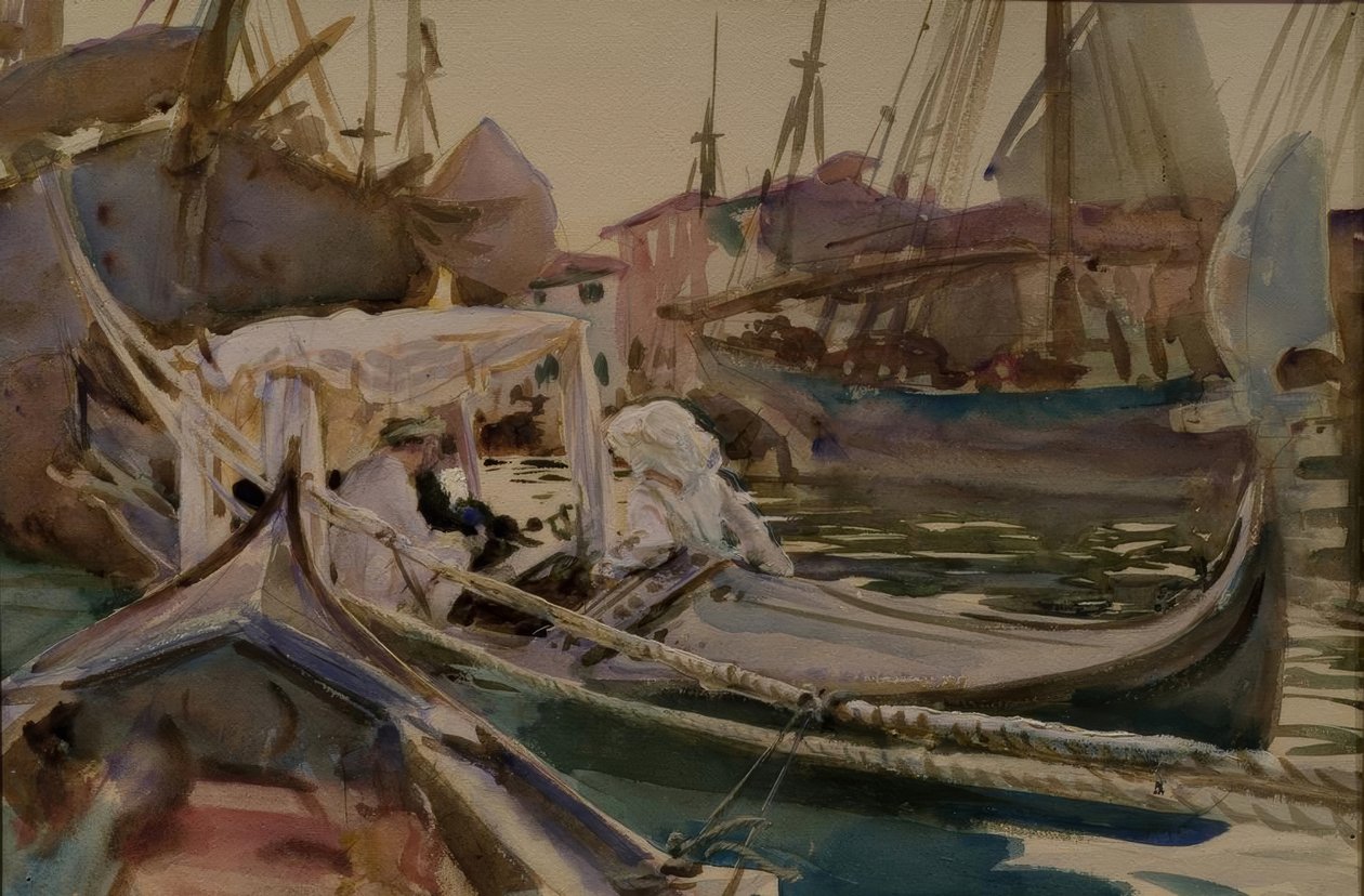 Podczas rysowania na Giudecca autorstwa John Singer Sargent
