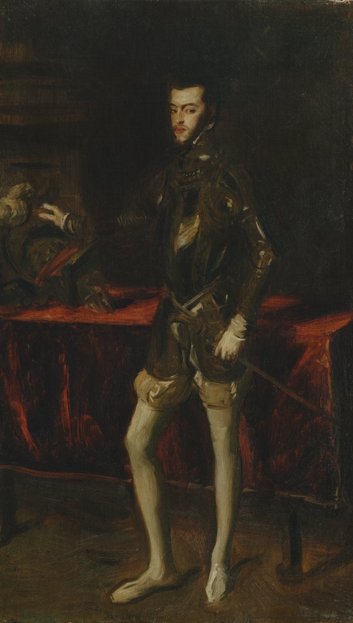 Kopia po Tycjanach Portret Filipa II autorstwa John Singer Sargent