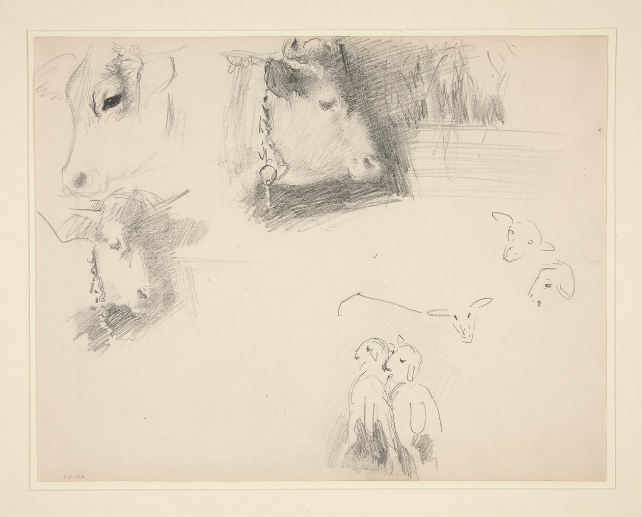 Krowy i owce autorstwa John Singer Sargent