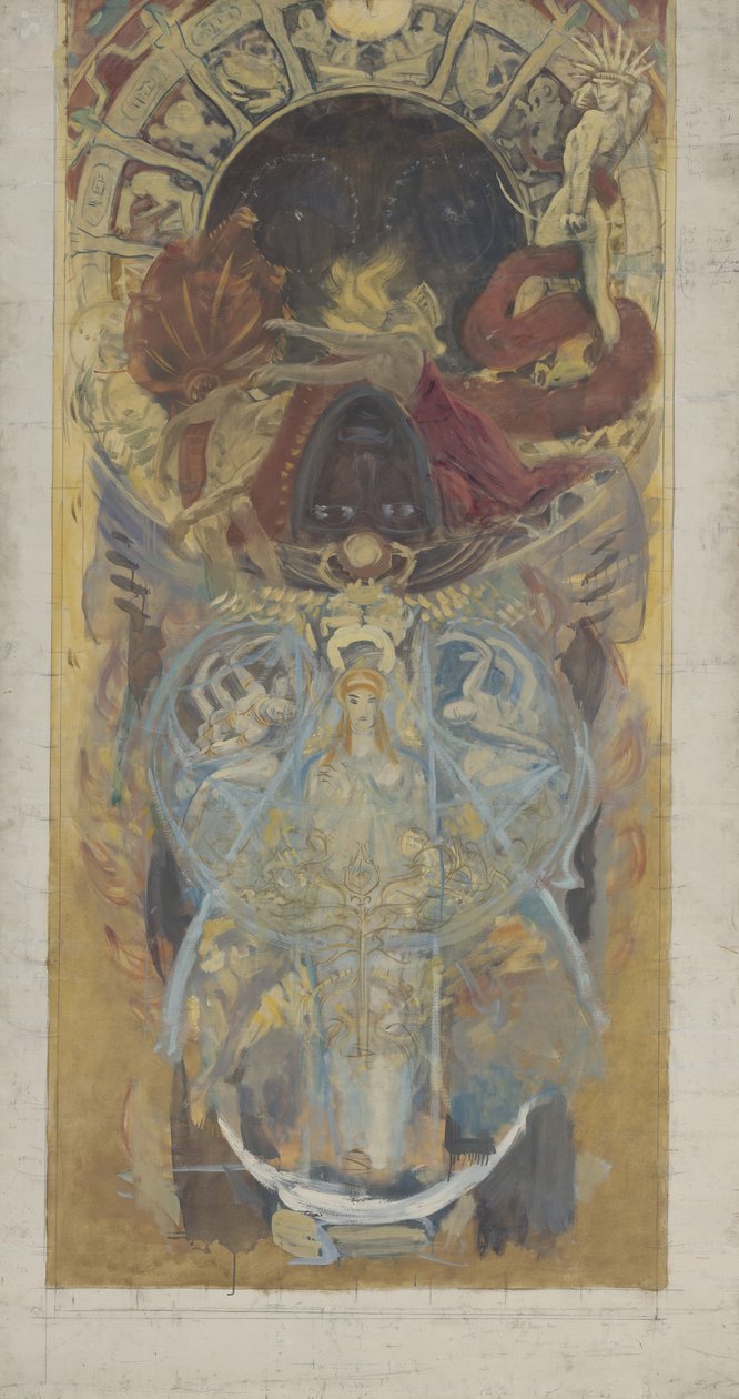 Projekt dla Biblioteki Publicznej w Bostonie, 1890-4 autorstwa John Singer Sargent