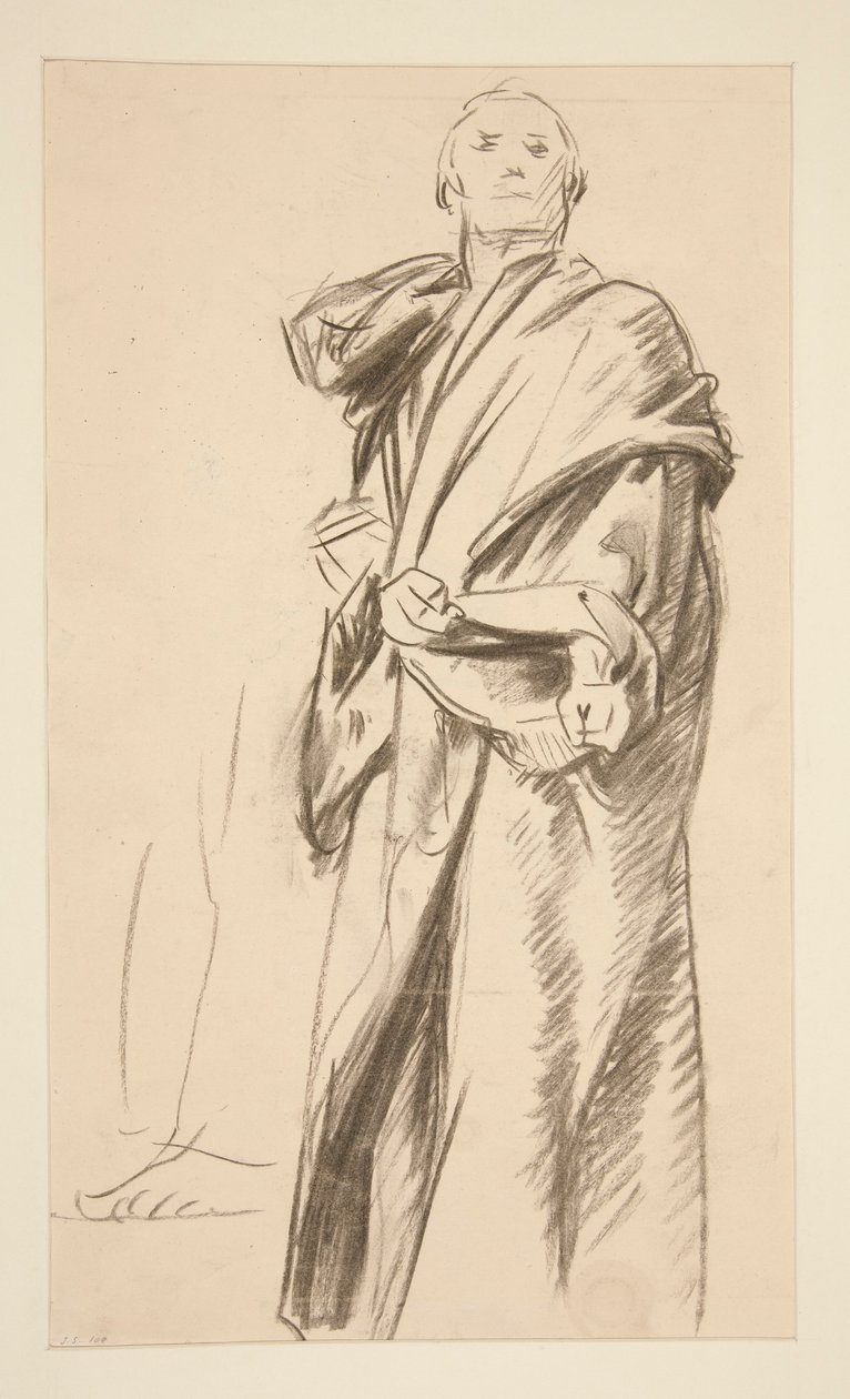 Drapowana stojąca postać autorstwa John Singer Sargent