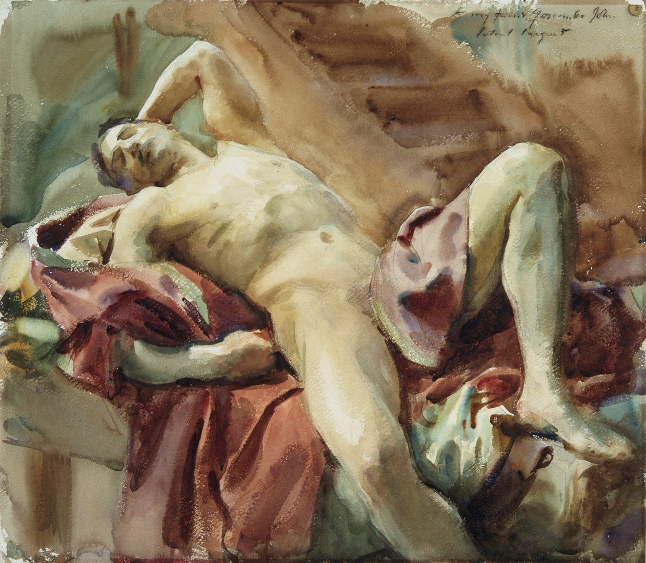 „Studium postaci”, 1900 autorstwa John Singer Sargent