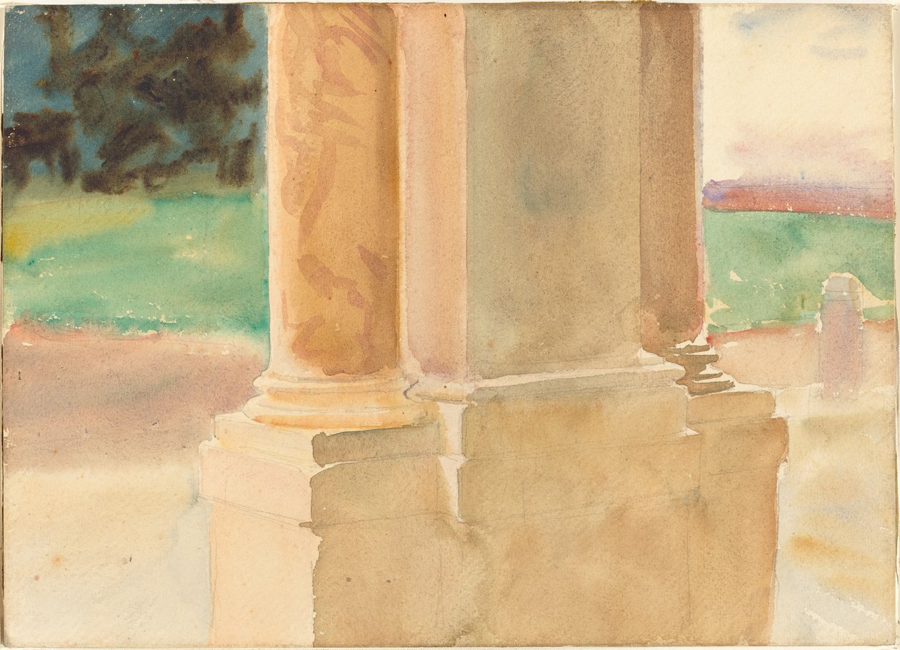 Frascati, Studium Architektoniczne autorstwa John Singer Sargent