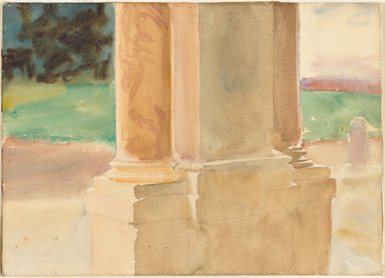 Frascati, studium architektoniczne autorstwa John Singer Sargent
