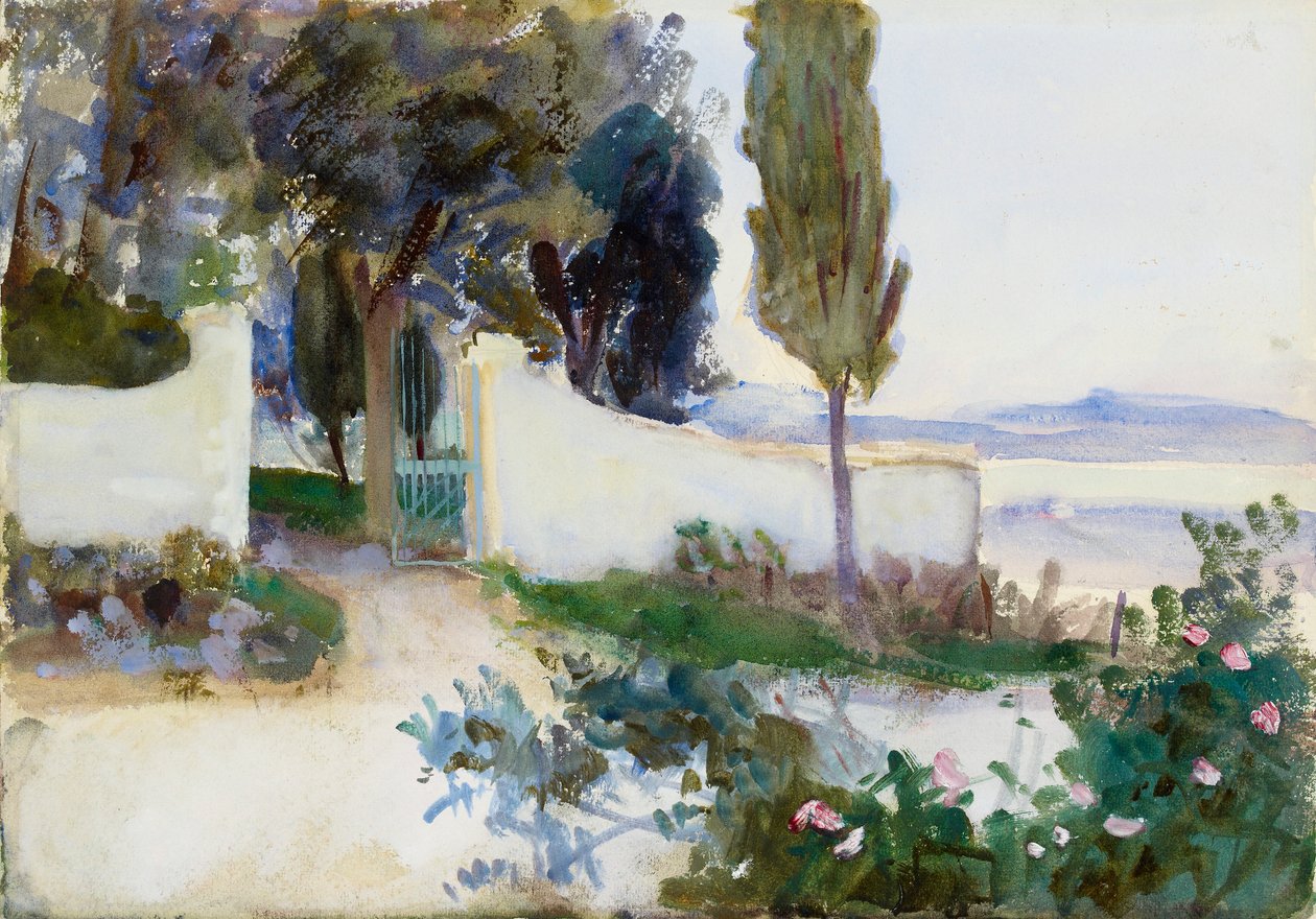 Bramy willi we Włoszech, ok. 1900 autorstwa John Singer Sargent