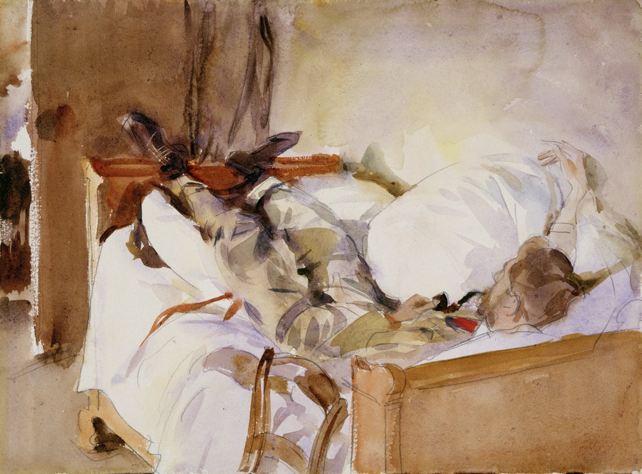 W Szwajcarii (wc na papierze) autorstwa John Singer Sargent