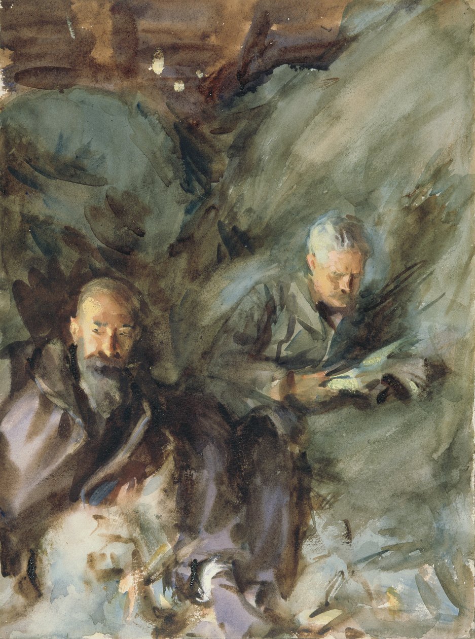 W Hayloft, ok. 1904-07 (wc na papierze) autorstwa John Singer Sargent
