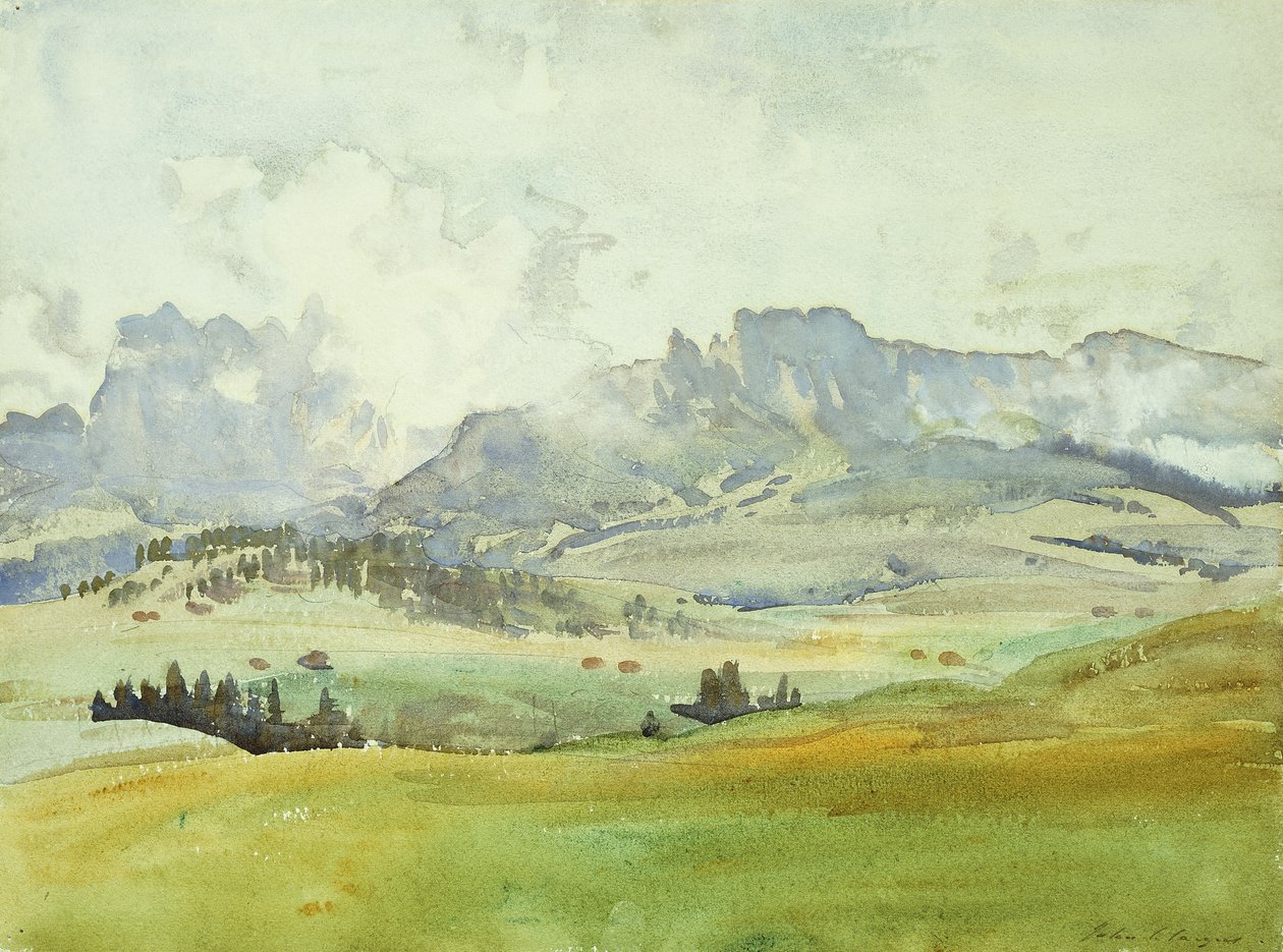 W Dolomitach, 1914 autorstwa John Singer Sargent