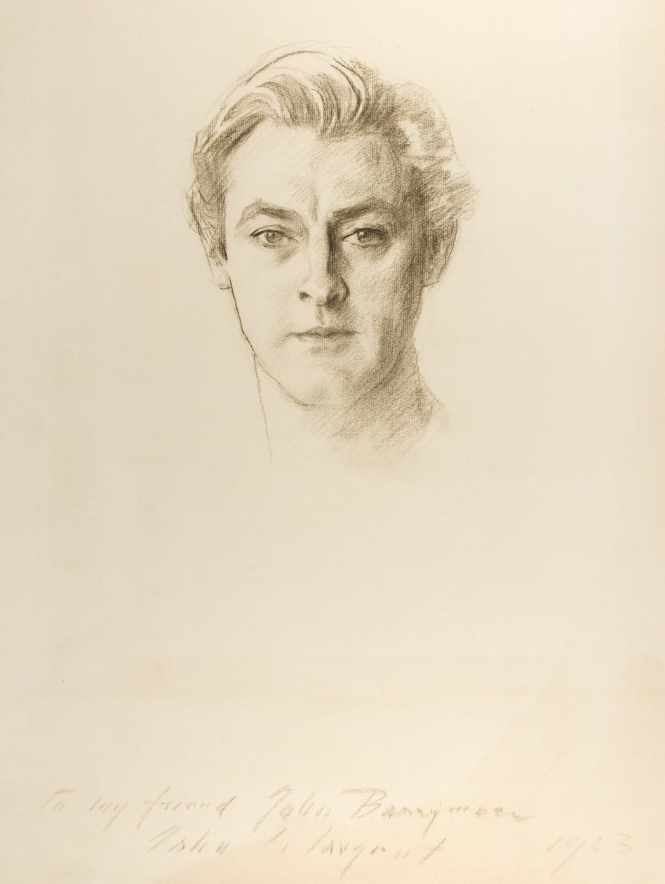 John Barrymore, 1923 (kredka na papierze) autorstwa John Singer Sargent