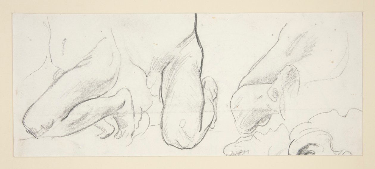 Klęczące postacie autorstwa John Singer Sargent