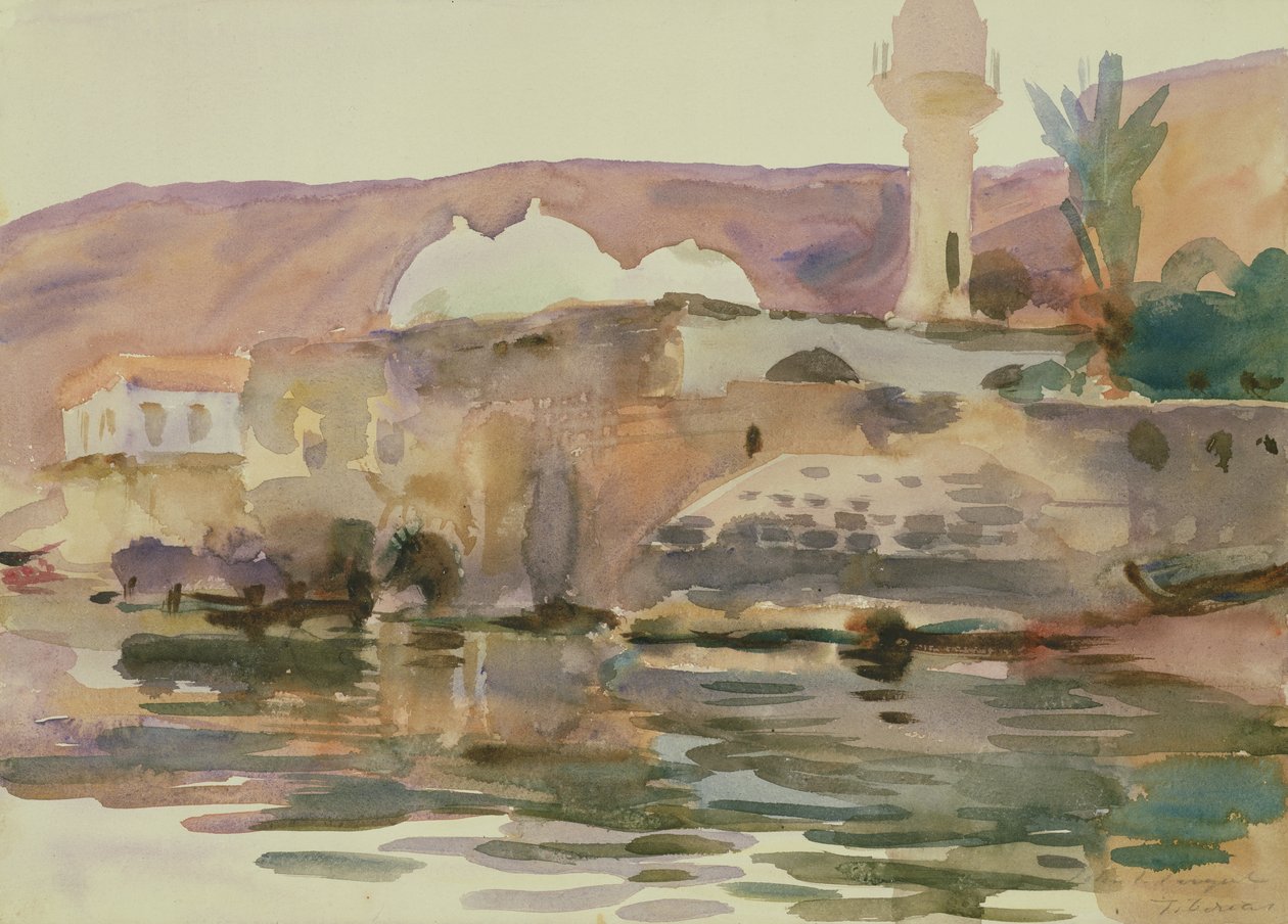 Jezioro Tyberiadzkie (akwarela na papierze) autorstwa John Singer Sargent