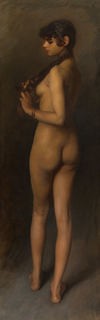 Studium życia egipskiej dziewczyny, 1891. autorstwa John Singer Sargent