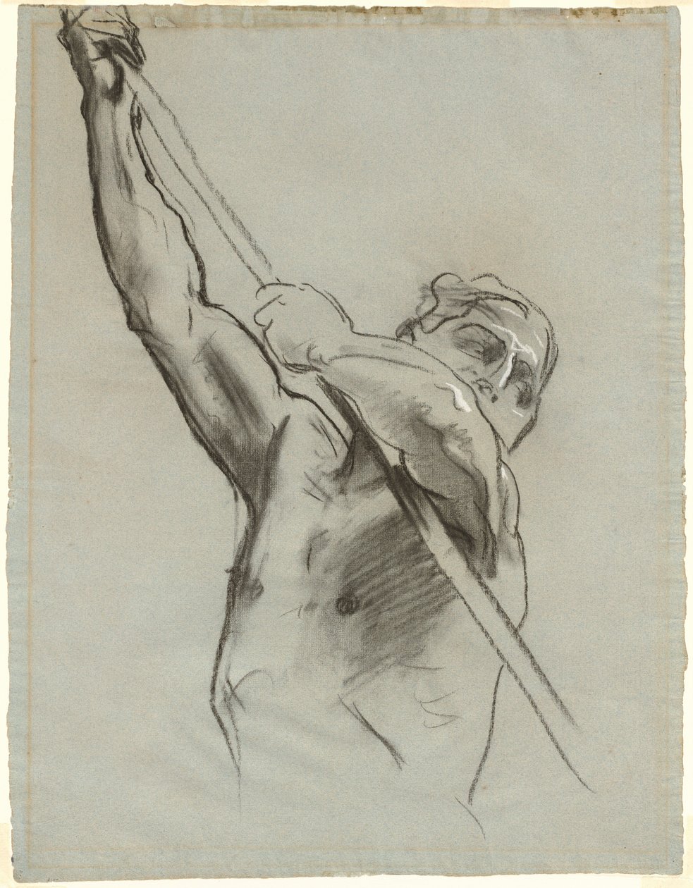 Męski tors z tyczką autorstwa John Singer Sargent
