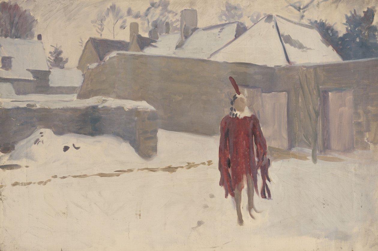 Manekin na śniegu autorstwa John Singer Sargent