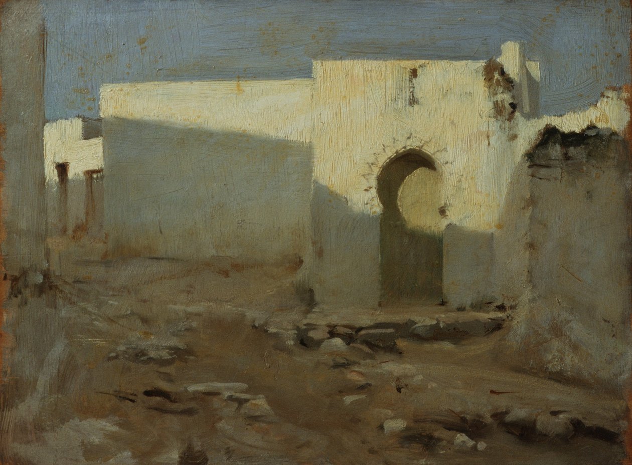 Mauretańskie budynki w słońcu, 1879-80 autorstwa John Singer Sargent