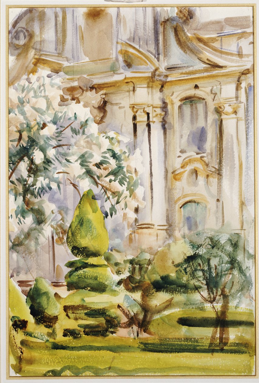 Pałac i Ogrody, Hiszpania, 1912 autorstwa John Singer Sargent