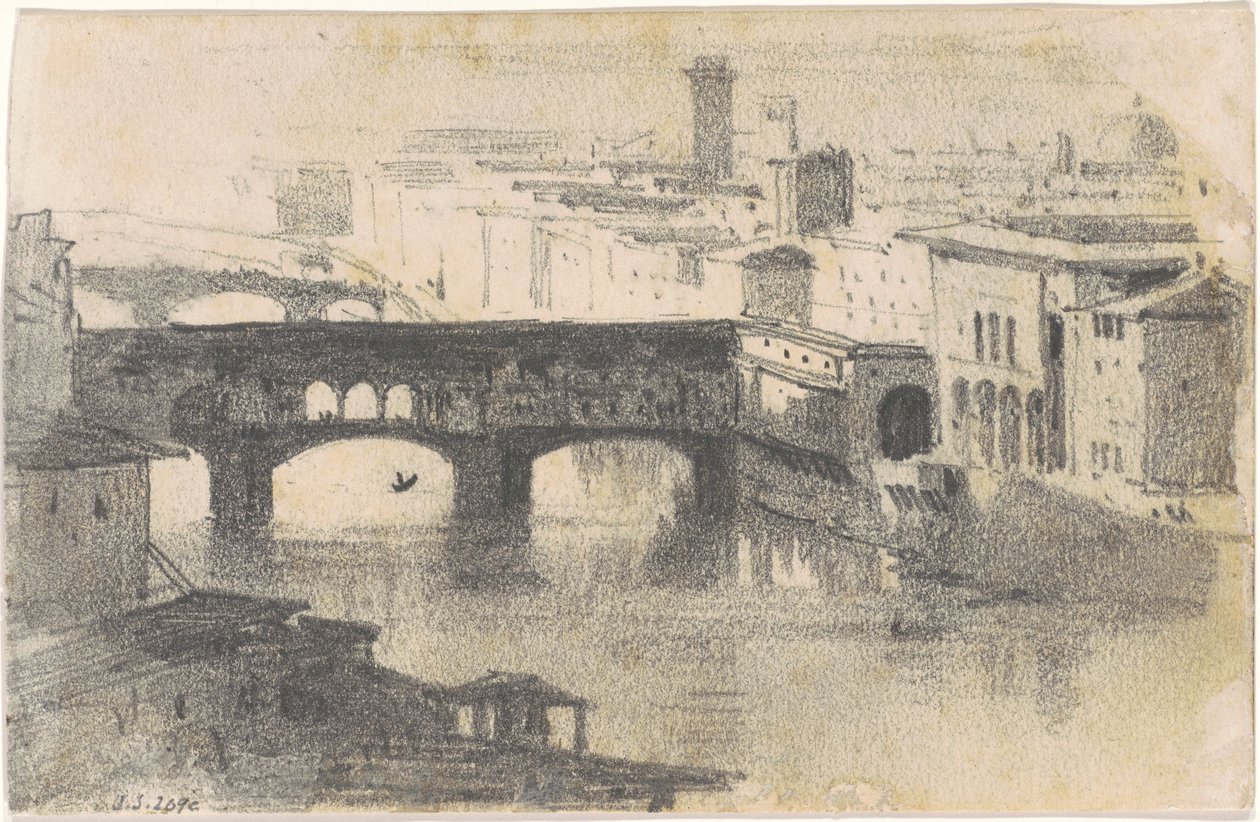 Ponte Vecchio, Florencja [rekto] autorstwa John Singer Sargent
