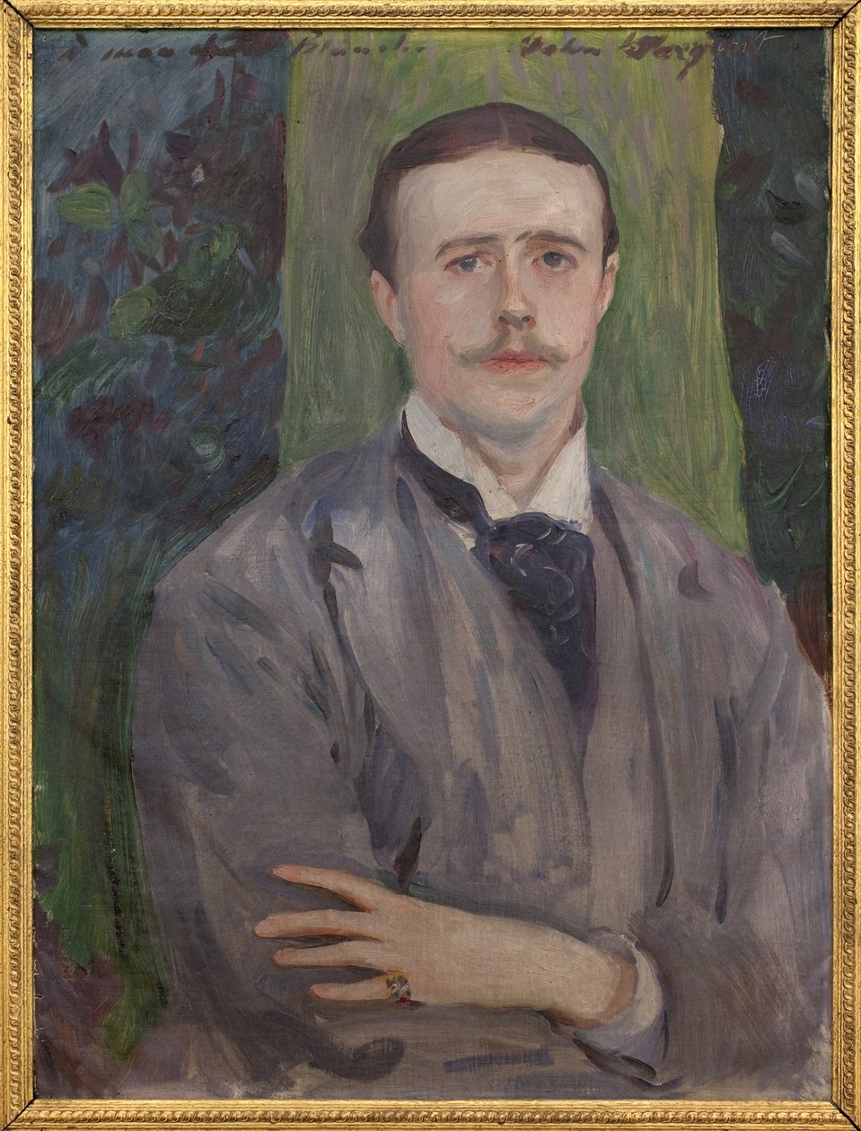 Portret Jacquesa Emile Blanche (1861-1942). Obraz Johna Singera Sargenta (1856-1925), olej na płótnie, sztuka francuska XX wieku. Musee des Beaux Arts de Rouen. autorstwa John Singer Sargent