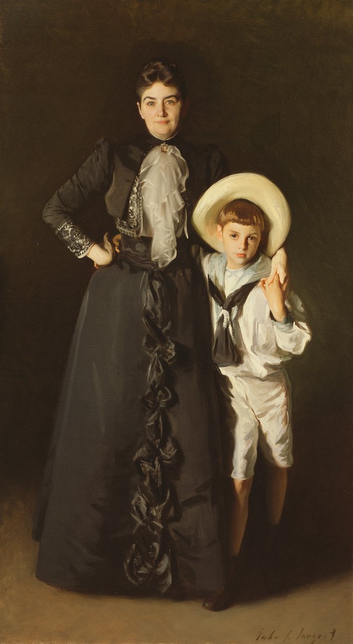 Portret pani Edward L. Davis i jej syna, Livingston Davis, 1890 autorstwa John Singer Sargent